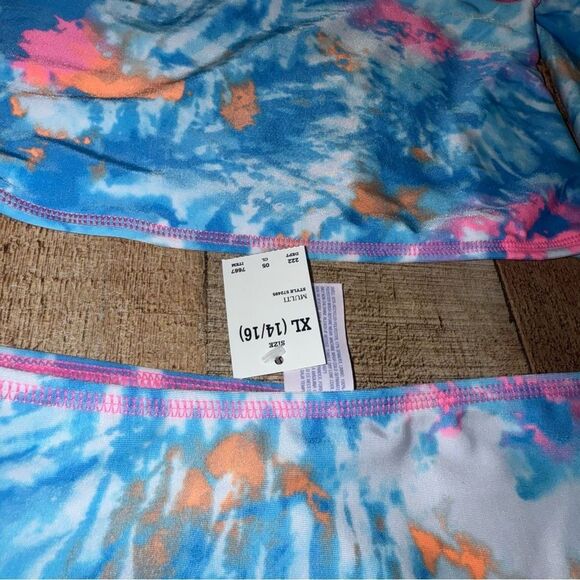 Girls swimwear set tiedye size Xlarge 14/16 NWT XL more than magic - Picture 4 of 5